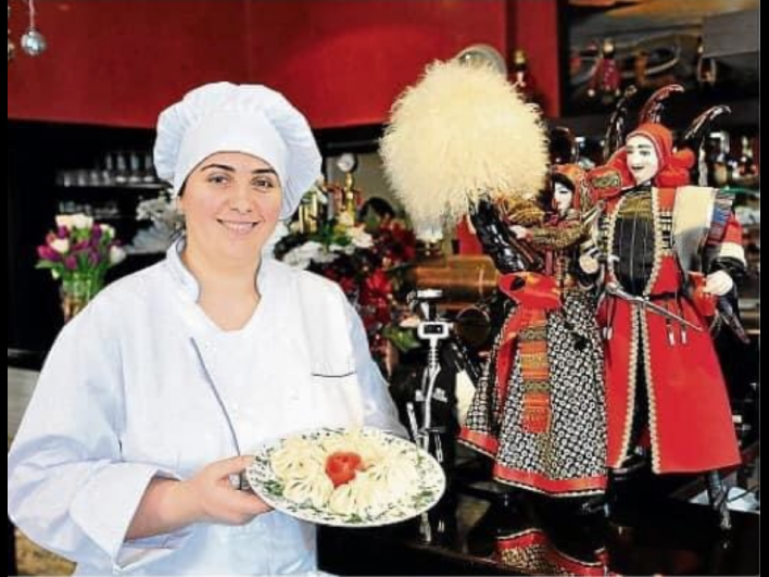 Georgische Köstlichkeiten hat uns Irma Bourntoulis spendiert, der Chefin des Restaurants IVERIA