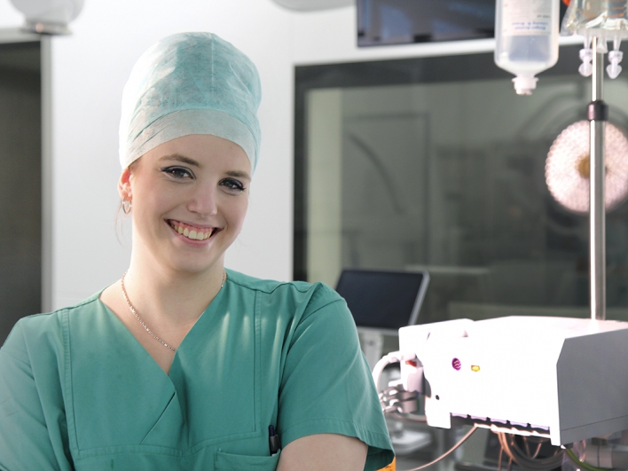 Juliane Blaschke, OP-Schwester in der Gefäßchirurgie