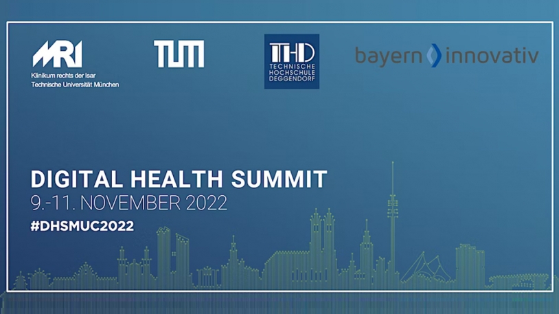 Der Digital Health Summit findet bereis zum fünften Mal am Universitätsklinikum München statt. Grafik: MEDIANUS MEDIA GmbH